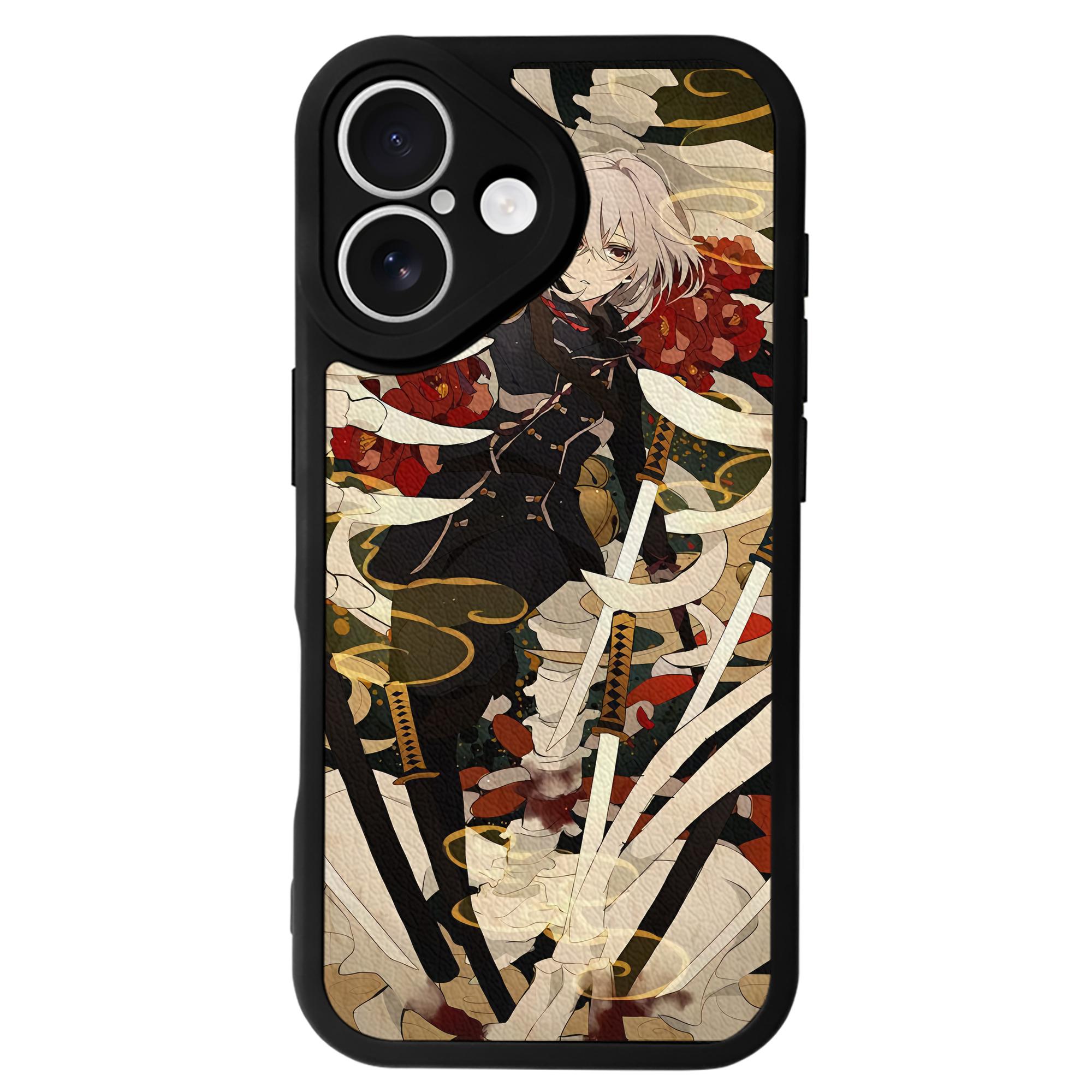 （画像用） 刀剣乱舞 Touken Ranbu 【iPhone 16シリーズ対応】シリコンスマホケース（レザー調） 材質：シリコン